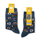 Vintage Camera Crew Socks