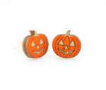 Jack-o-Lantern Stud Earrings