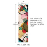 Kandinsky Circles in a Circle Sheer Scarf