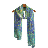 Van Gogh Irises Sheer Scarf