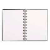Medium Sketchbook 7 x 10" -  Spiral Hardcover (Black)
