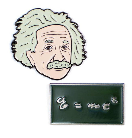 Albert Einstein Double Pin