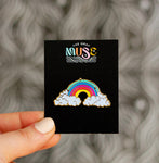 Rainbow Glitter Pin