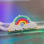 Rainbow Glitter Pin