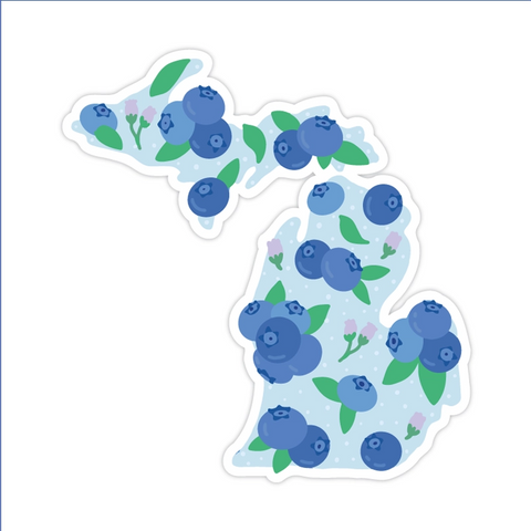 Michigan Blueberry Sticker