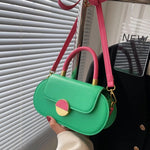 Opulant Oval Green Purse