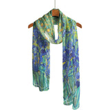 Van Gogh Irises Sheer Scarf