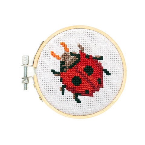 Ladybug Cross Stitch Embroidery Kit