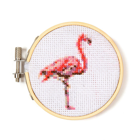 Flamingo Cross Stitch Embroidery Kit