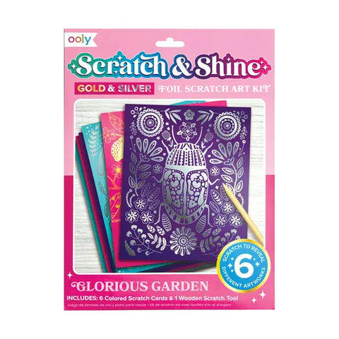 Scratch & Shine Cards Glorious Garden