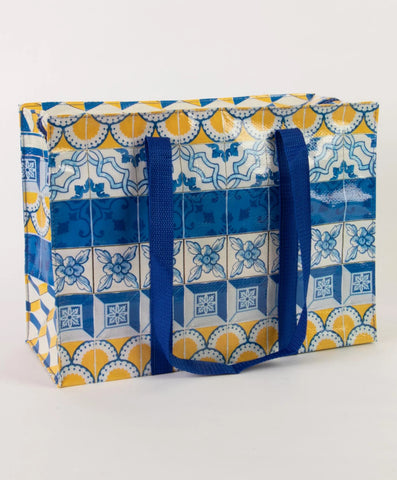 Painted Tiles Shoulder Tote