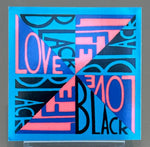 Love Black Life Sticker