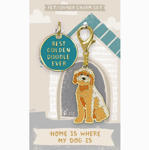 Best Golden Doodle Ever Charm Set