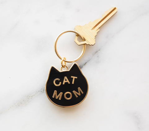 Cat Mom Keychain