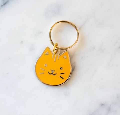 Orange Kitty Keychain