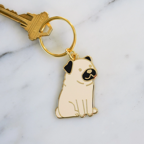 Pug Keychain