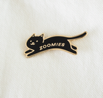 Black Cat Zoomies Pin