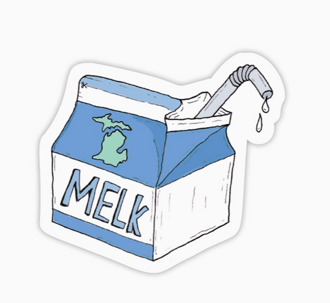 Melk Michigan Sticker