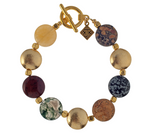 Multistone & Gold Bracelet