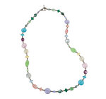 Pastel Mixed Glass Choker