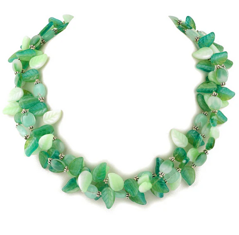 Three Strand Lagoon Leaf Choker