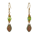 Green Leaf Earring