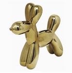 Mini Ceramic Dog Piggy Bank - Bronze