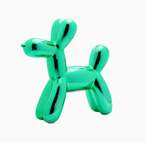 Mini Ceramic Dog Piggy Bank - Teal