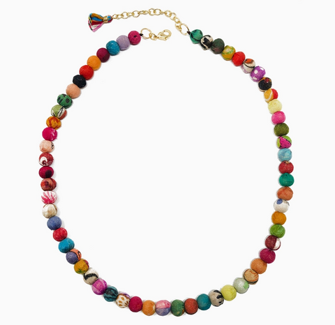 Classic Kantha Strand Necklace