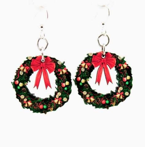 Christmas Wreath Earrings