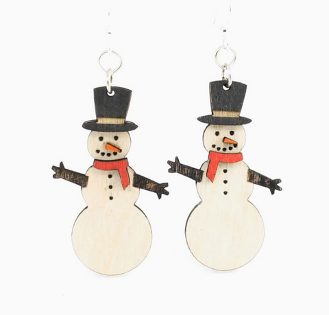 Snowman Earrings