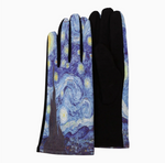 Van Gogh Starry Night Touch Screen Gloves