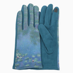 Monet Water Lilies Touch Screen Gloves