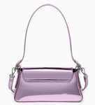 Donna Mirror Metallic Pink Crossbody