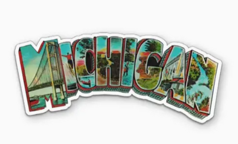 Michigan Landmark Vinyl Sticker