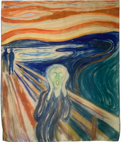Edvard Munch Silk Blend Scarf