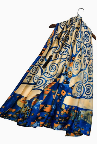 Klimt Silk Blend Scarf