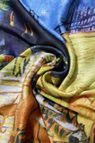Van Gogh "Terrace at Night" Silk Blend Scarf