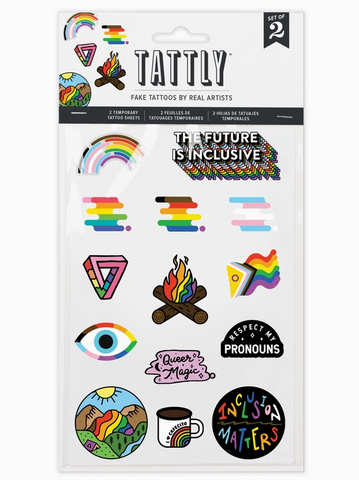 Inclusive Pride Tattoo Sheets