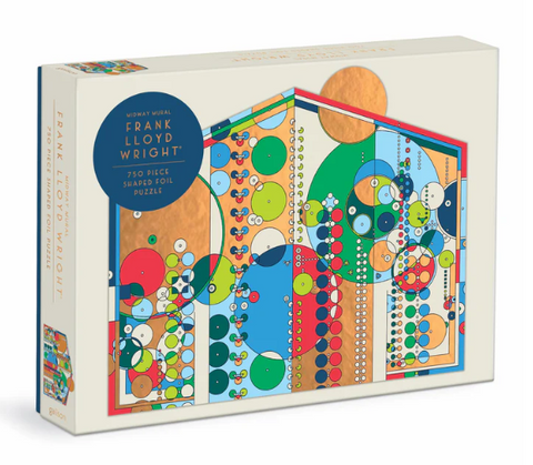 Frank Lloyd Wright Midway Mural 750 Piece Shaped Foil Puzzle