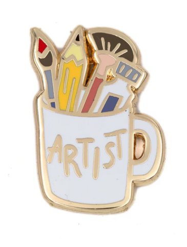 Artist Mug Enamel Pin