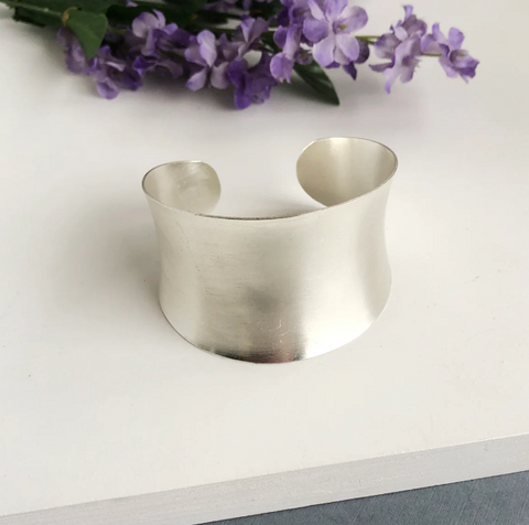 Concave Cuff- Silver