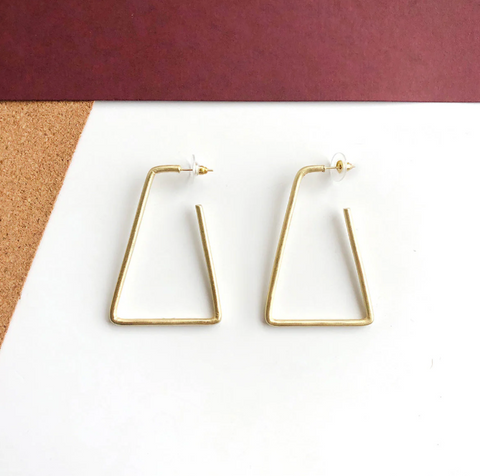 Isosceles Hoops - Gold