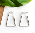 Isosceles Hoops - Silver