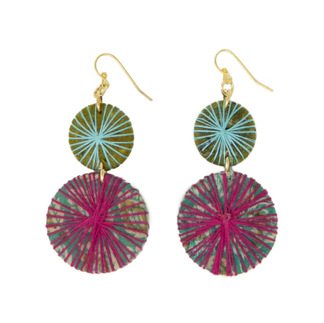 Kantha Threadburst Earrings