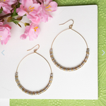Lustrous Pailette Hoops