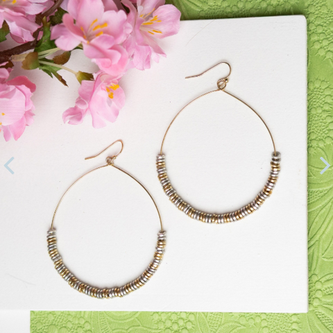 Lustrous Pailette Hoops