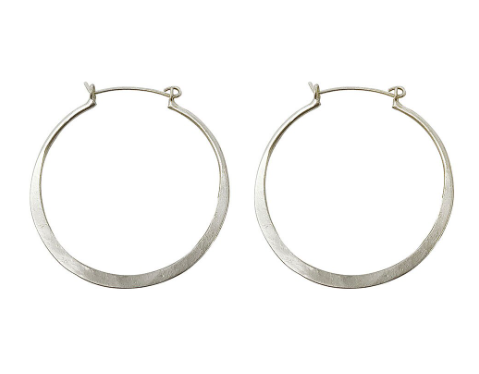 Organic Hoops - Silver
