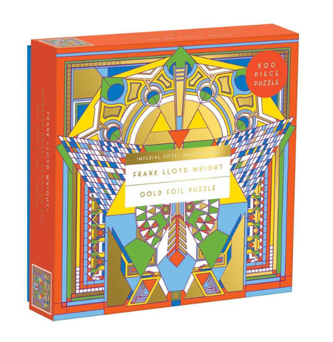 Frank Lloyd Wright Imperial Hotel Peacock Rug Foil Puzzle