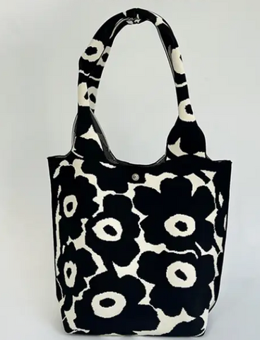 Pattern Knitted Shoulder Bag